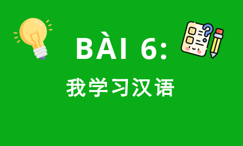 HSK1-BÀI 6: 我学习汉语