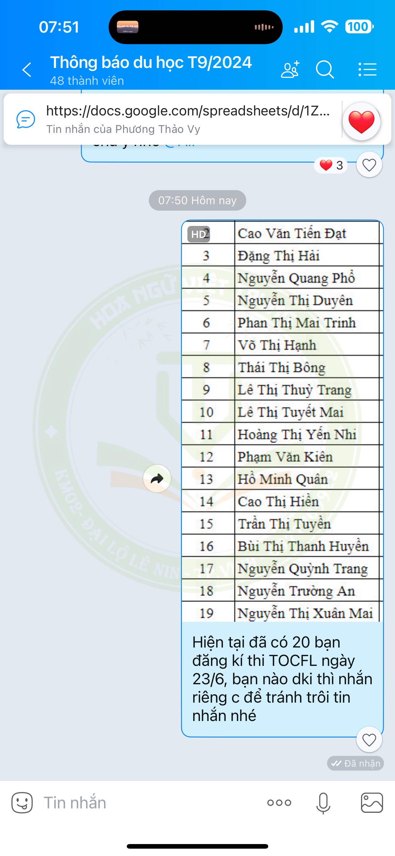 Chuẩn bị cho kì thi TOCFL ngày 23/06/2024