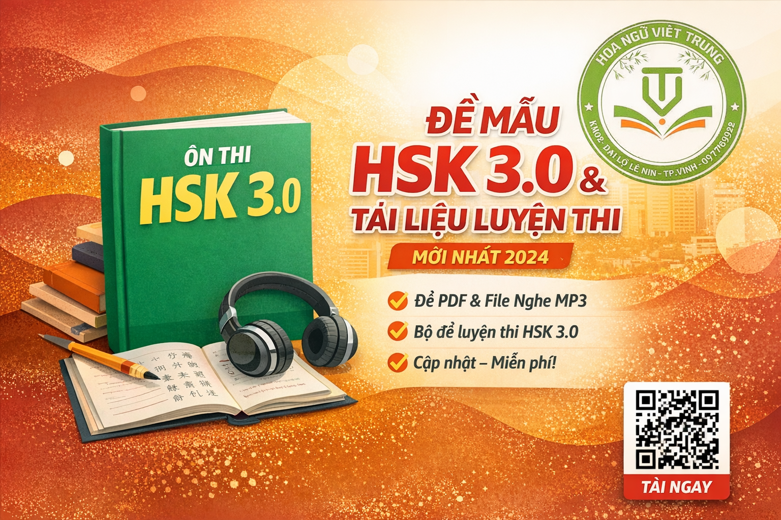 ĐỀ MẪU HSK 3.0 & TÀI LIỆU ÔN THI HSK 3 MỚI NHẤT (MIỄN PHÍ)