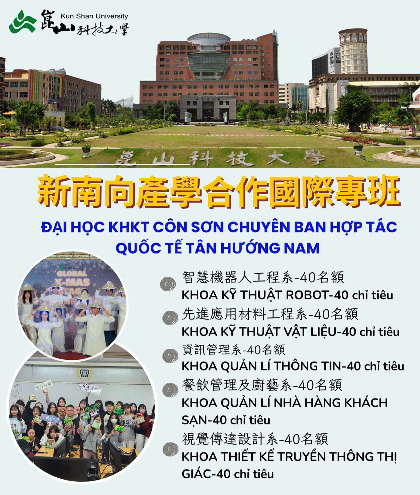 ĐẠI HỌC KHOA HỌC KỸ THUẬT CÔN SƠN (KUN SHAN UNIVERSITY)
