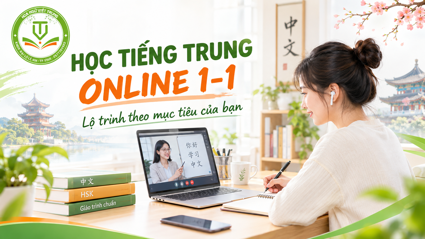 HỌC TIẾNG TRUNG ONLINE 1-1 TẠI VIỆT TRUNG – LỘ TRÌNH THEO MỤC TIÊU CỦA BẠN